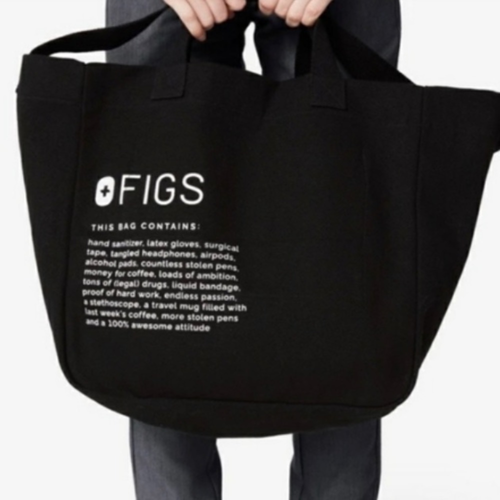 Figs black tote NWOT
